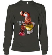 Load image into Gallery viewer, IT Denver Broncos in toilet halloween hoodie