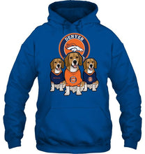 Load image into Gallery viewer, Denver Broncos Beagles fan shirt
