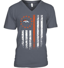 Load image into Gallery viewer, Denver Broncos american flag star shirt