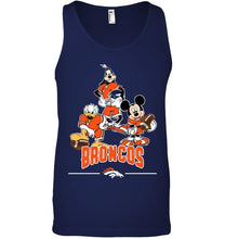 Load image into Gallery viewer, Denver Broncos mickey donald goofy fan shirt