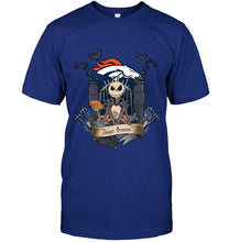 Load image into Gallery viewer, Denver Broncos Jack Skellington shirt