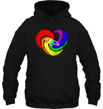 Load image into Gallery viewer, Denver Broncos lgbt tornado heart shirt