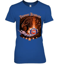 Load image into Gallery viewer, denver broncos eagle american flag shirt