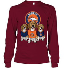 Load image into Gallery viewer, Denver Broncos Beagles fan shirt