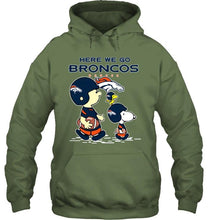 Load image into Gallery viewer, Here we go Denver Broncos snoopy shirt