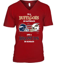 Load image into Gallery viewer, I'm Colorado Buffaloes on Saturdays and Denver Broncos on Sundays shirt