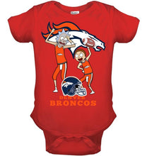 Load image into Gallery viewer, Denver Broncos Rick and morty fan shirt