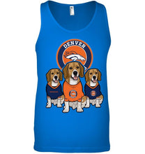 Load image into Gallery viewer, Denver Broncos Beagles fan shirt