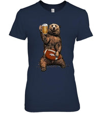 Load image into Gallery viewer, Denver Broncos Beer drinking bear shirt