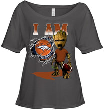 Load image into Gallery viewer, I am Denver Broncos groot shirt
