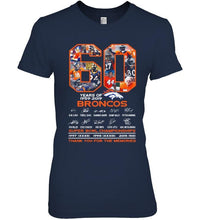 Load image into Gallery viewer, 60 years of denver broncos signed shirt