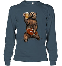 Load image into Gallery viewer, Denver Broncos Beer drinking bear shirt