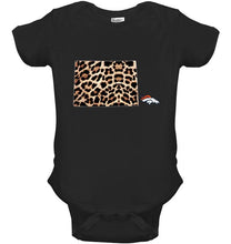 Load image into Gallery viewer, Denver Broncos panther pattern state map shirt