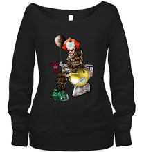 Load image into Gallery viewer, IT Western Michigan Broncos in toilet halloween hoodie