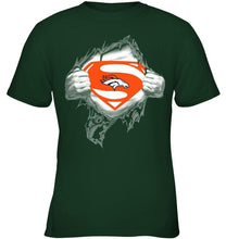 Load image into Gallery viewer, Denver Broncos Superman Ripped shirt