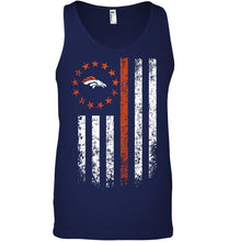 Load image into Gallery viewer, Denver Broncos american flag star shirt