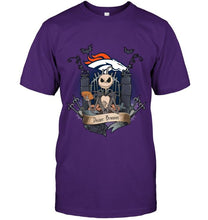 Load image into Gallery viewer, Denver Broncos Jack Skellington shirt