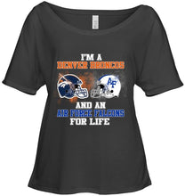 Load image into Gallery viewer, i'm a Denver Bronco and an Air Force Falcon for life shirt