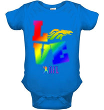 Load image into Gallery viewer, Love Denver Broncos lgbt NFL shirt