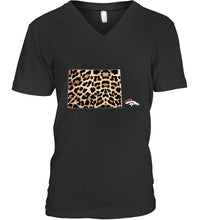 Load image into Gallery viewer, Denver Broncos panther pattern state map shirt