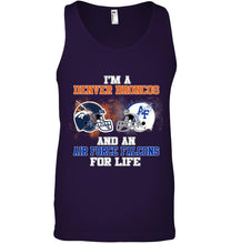 Load image into Gallery viewer, i'm a Denver Bronco and an Air Force Falcon for life shirt