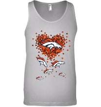 Load image into Gallery viewer, Denver Broncos tiny hearts shape shirt