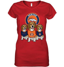 Load image into Gallery viewer, Denver Broncos Beagles fan shirt