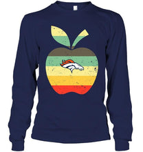 Load image into Gallery viewer, Denver Broncos teacher apple retro shirt
