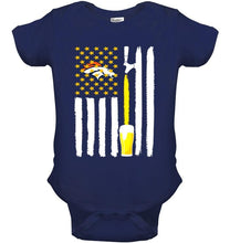 Load image into Gallery viewer, Denver Broncos Beer american flag shirt