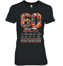 Load image into Gallery viewer, 60 years of denver broncos signed shirt