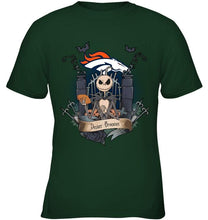 Load image into Gallery viewer, Denver Broncos Jack Skellington shirt