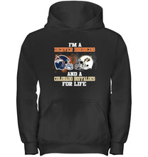 Load image into Gallery viewer, i'm a Denver Bronco and a Colorado Buffaloe for life shirt