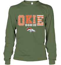 Load image into Gallery viewer, Okie dokie Denver Broncos fan shirt