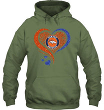 Load image into Gallery viewer, Denver Broncos heart glittering shirt