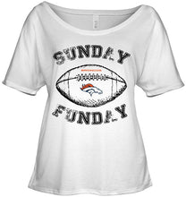 Load image into Gallery viewer, Sunday funday Denver Broncos lover shirt