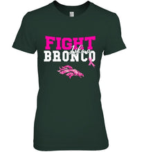 Load image into Gallery viewer, Fight like a Bronco Denver Broncos br east cancer support fan shirt