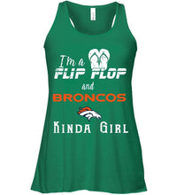 Load image into Gallery viewer, I'm a flip flop and Denver Broncos kinda girl shirt