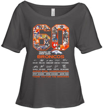 Load image into Gallery viewer, 60 years of denver broncos signed shirt