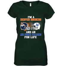 Load image into Gallery viewer, i'm a Denver Bronco and an Air Force Falcon for life shirt