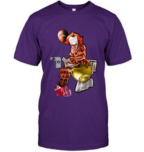 Load image into Gallery viewer, IT Denver Broncos in toilet halloween hoodie