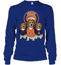 Load image into Gallery viewer, Denver Broncos Beagles fan shirt