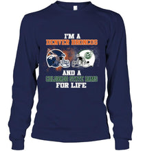Load image into Gallery viewer, i'm a Denver Bronco and a Colorado State Ram for life shirt