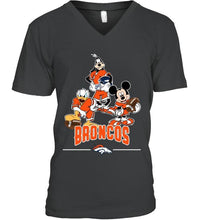 Load image into Gallery viewer, Denver Broncos mickey donald goofy fan shirt