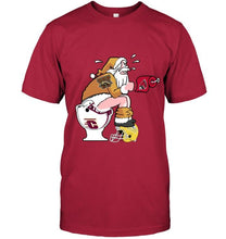 Load image into Gallery viewer, Santa Western Michigan Broncos in bathroom shirt