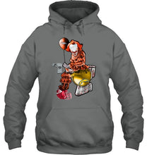 Load image into Gallery viewer, IT Denver Broncos in toilet halloween hoodie