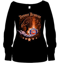 Load image into Gallery viewer, denver broncos eagle american flag shirt