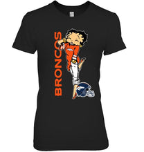 Load image into Gallery viewer, Denver Broncos betty boop fan shirt