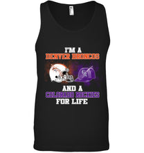 Load image into Gallery viewer, i'm a Denver Bronco and a Colorado Rockie for life shirt