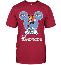 Load image into Gallery viewer, Denver Broncos Mickey shirt