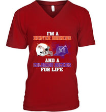 Load image into Gallery viewer, i'm a Denver Bronco and a Colorado Rockie for life shirt